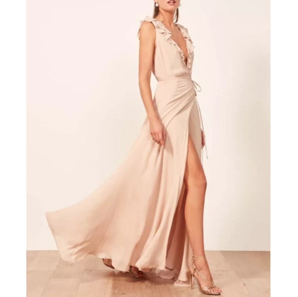 REFORMATION X RTR Peppermint Maxi Dress Size M